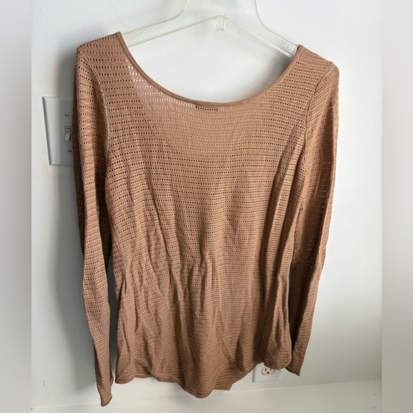 Express Women's Light Brown Knit Blouse - Picture 2 of 3